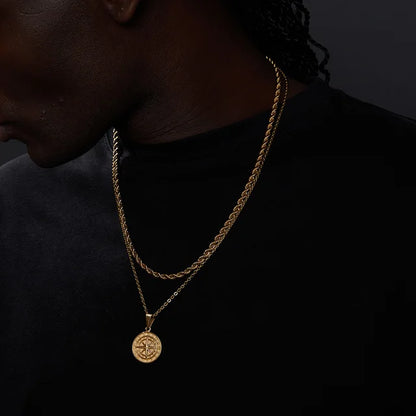 Vnox Layered Necklaces for Men