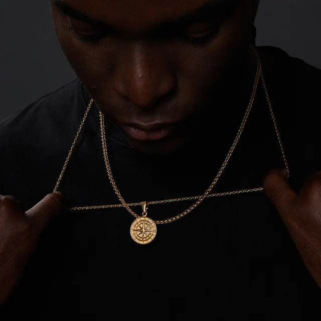 Vnox Layered Necklaces for Men