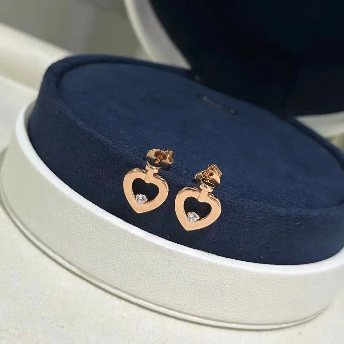 Roségold Heart Earrings