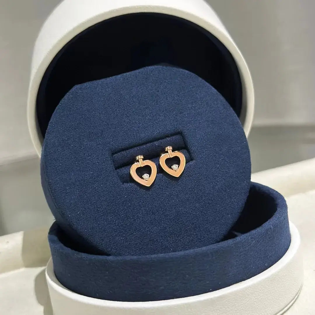 Roségold Heart Earrings